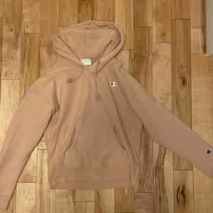 Women’s pink reverse weave champion sweatshirt